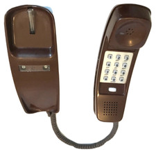Vintage Bell System Trimline Desk Phone by West. Elect.- Dark Brown