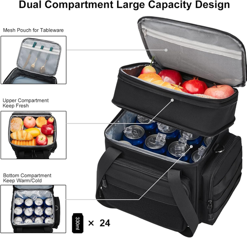 Tactical Lunch Box for Men, Insulated Lunch Bag Adult, Thermal Lunchbox - Picture 2 of 12