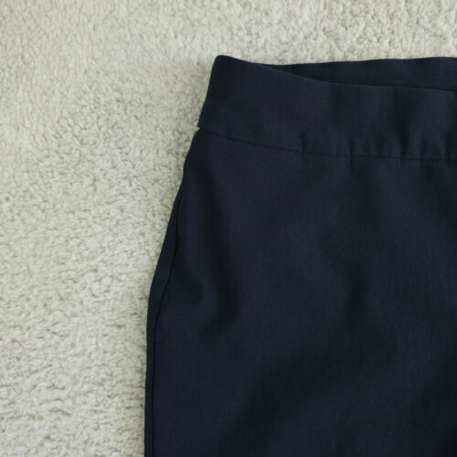 Chicos Pants Womens 1 US 8 Blue Pull On Cropped Slimming Rear Seam Slit Stretch - Picture 9 of 11