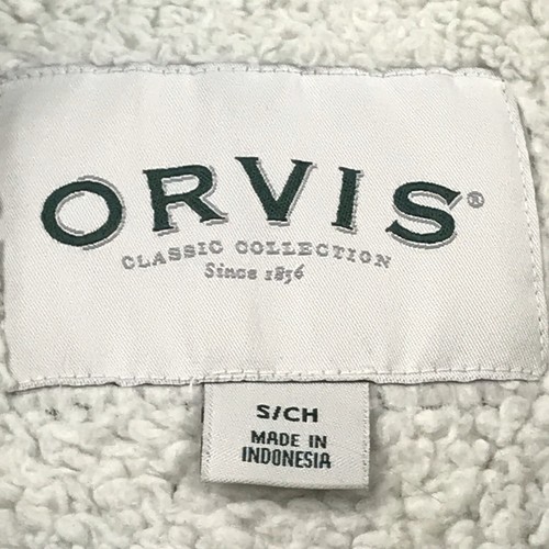 Orvis Sweatshirt Mens Small Gray Fleece Lined 1/4 Zip Pullover Heavyweight - Picture 4 of 14