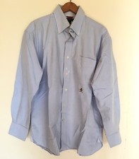 Tommy Hilfiger Men's 100 Cotton Blue Dress Shirt Size - L  PREOWNED