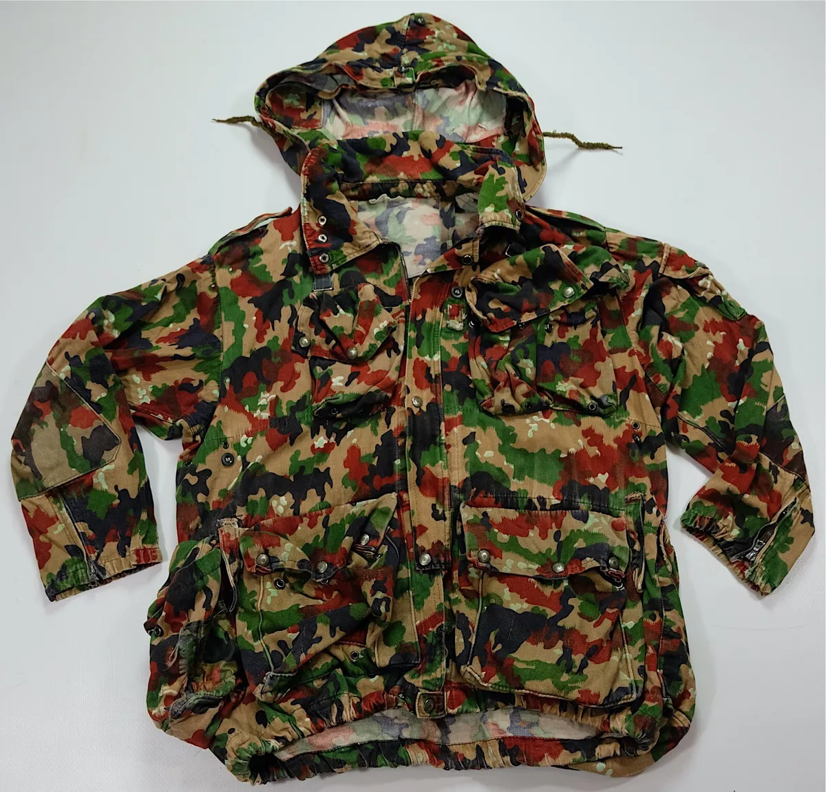 Ripped camo deals jacket