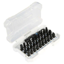 HART 31-Piece IMPACT DRIVER BIT SET 1/4 HEX SHANK Magnetic Bit Holder Belt Clip