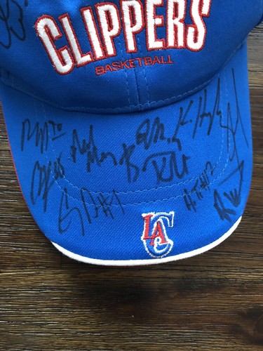 Los Angeles Clippers LA Team Signed NBA Hat No COA - Picture 7 of 7