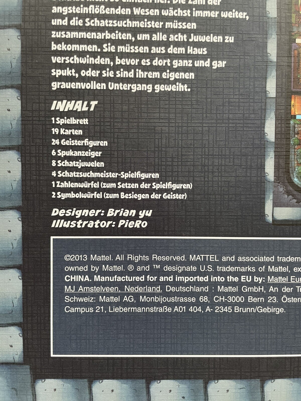 GEISTER SCHATZSUCHMEISTER Brett Spiel des Jahres 3D Figur MATTEL Karten OVP Box - Bild 8 von 10