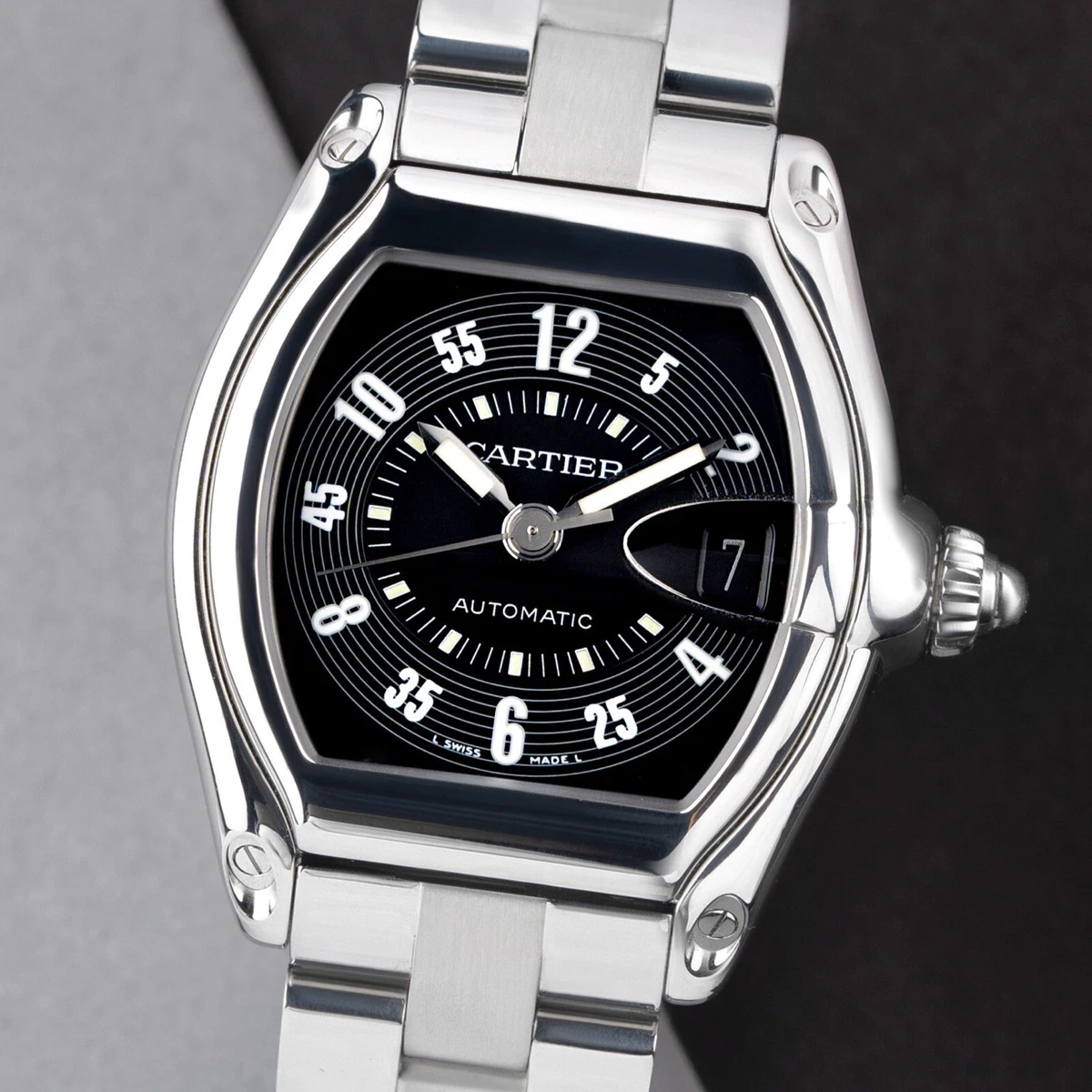 Cartier roadster automatic deals stainless steel 2510