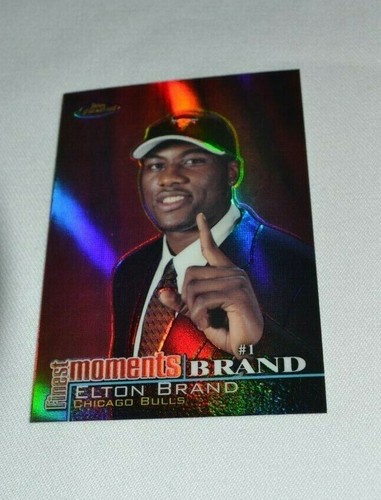 2000 TOPPS FINEST - FINEST MOMENTS ELTON BRAND CHICAGO BULLS FM-EB REFRACTOR - Picture 3 of 5