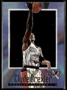1996-97 Skybox EX 2000 Clyde Drexler Houston Rockets #24