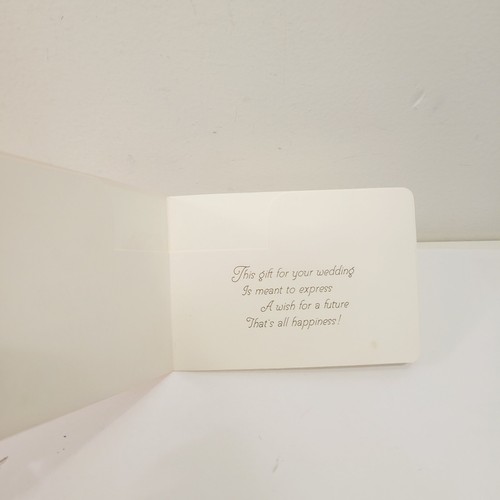 Vtg Hallmark Floral Mini For Bride Groom Hippy Gift Envelope Tag Wedding CLEAN - Picture 2 of 4