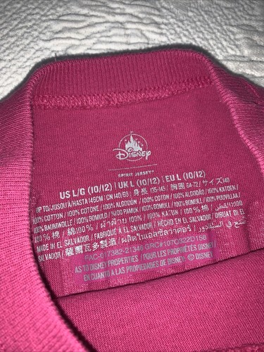 Disney Parks Disneyland Pink Polka Dot Spirit Jersey Size Youth Large 10/12 Girl - Picture 4 of 7
