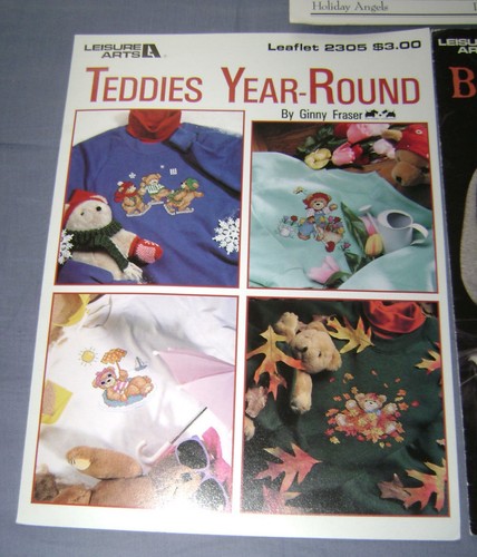 LOT--5 Four Season/Year Round Holiday Cross Stitch Pattern Leaflets - Picture 3 of 5