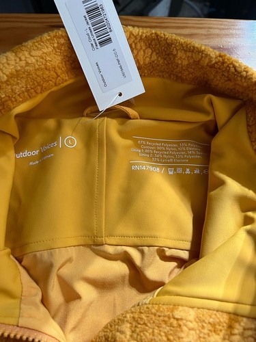 Outdoor Voices PrimoFleece Full Zip Jacket Size Large NWT