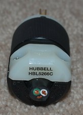 Hubbell HBL5266C 15 Amp 125 Volt Male Plug