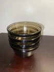 BROWN CUSTARD CUPS SET OF FOUR