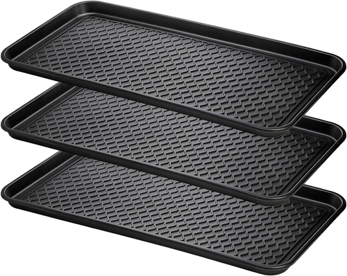 3er Pack Utility Boot Tray Matte Mehrzweck Anti-Rutsch Tablett Matte Stiefel, Hundefutter Bo
