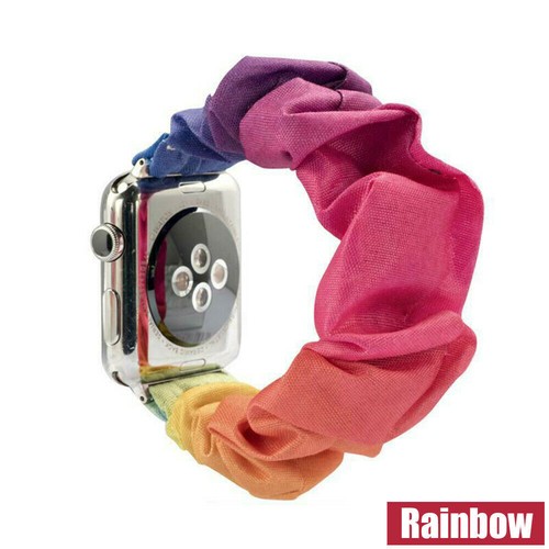 Scrunchie Bracelet iWatch Band Strap for Apple Watch Series 7 6 5 4 3 SE 41/45mm - Picture 11 of 15