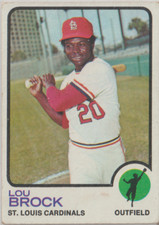 LOU BROCK; 1973 Topps Baseball Cards # 320
