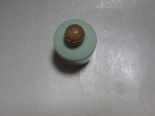 TH750 China Handmade Monochrome glaze porcelain tain qing glaze Snuff Bottle - Picture 8 of 12