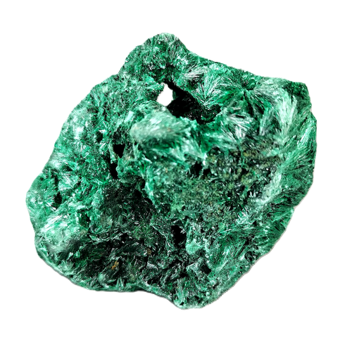 Racimo de cristal de malaquita de terciopelo fibroso natural verde 3,3 oz / 94 g RD Congo regalo - Imagen 3 de 5