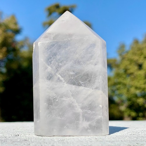 Piedra de Calcita Blanca Natural 140G Meditación Energía Espíritu Chakra Aura Piedra Para - Imagen 15 de 24