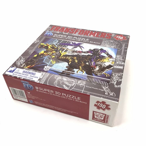 2014 Transformers Super 3D Puzzle 18"X12" 150 Piece Milton Bradley New Sealed - Picture 7 of 9