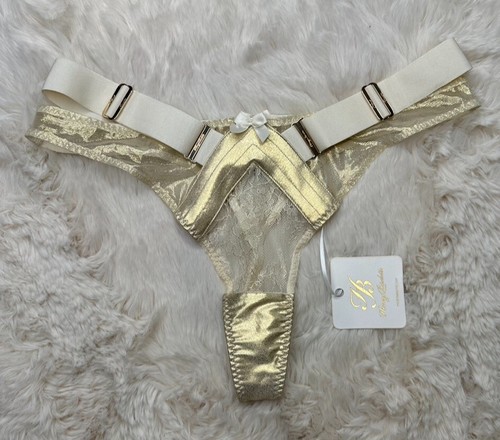 Honey Birdette MARILYN✨ Gold 2 Piece Set 32DDD Bustier & Small Thong - Picture 6 of 8