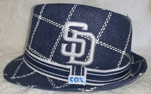 Béisbol de los Padres de San Diego - SOMBRERO DE FEDORA A CUADROS Nuevo sin etiquetas - Imagen 2 de 5
