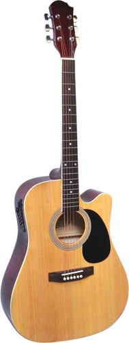Gitarre/Westerngitarre-Dreadnought 6Saiten-Tonabnehmer EQ-Anschlußkabel-Auswahl! - Bild 6 von 7