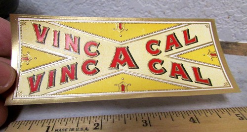 Etiqueta original vintage, VincAcal, caja de cigarros etiqueta de tabaco, NUEVO - Imagen 2 de 2