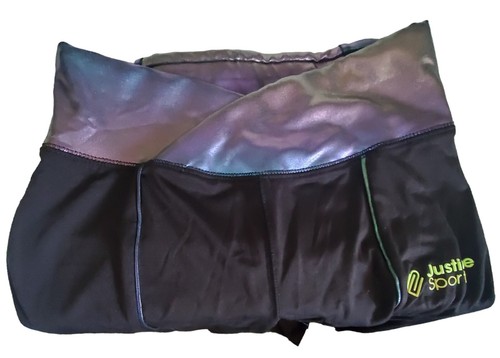 Justice Girls J-Sport Cross Waistband Piped Active Leggings, Size L (12-14) - Picture 4 of 7