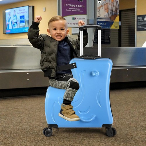 Valigia a rotelle per bambini 24'' borse bagagli trolley con ruote nuova - Foto 5 di 11