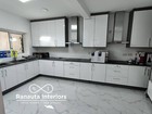 Kitchen white gloss replacement doors, slab doors in MDF 18mm. High gloss white