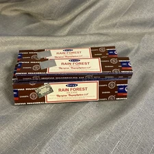 Satya Sai Baba Nag Champa Rain Forest 15 Gram Box Incense Sticks