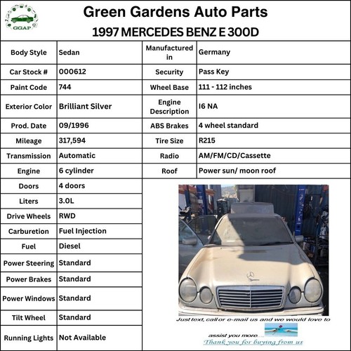 1997 MERCEDES BENZ E-CLASS E300D Seat Belt Retractor Safety Seatbelt Front Right - Picture 7 of 17