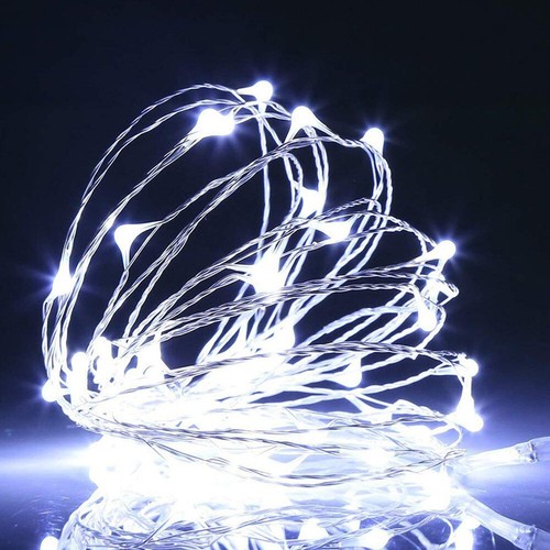 Cadena de luces LED USB cadena de luces alambre de luz cable decorativo flexible lámpara de pared - Imagen 10 de 21