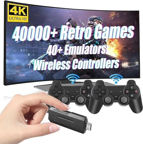 Retro Game Console. Consola de Juegos Retro. Consola .Consola Retro HDMI 4K cone