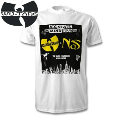 ✈ NAS & WU-TANG NY STATE MIND TOUR Tシャツ Wu-Tang Clan and Nas NY State Of Mind Tour 2023 T-Shirt Size