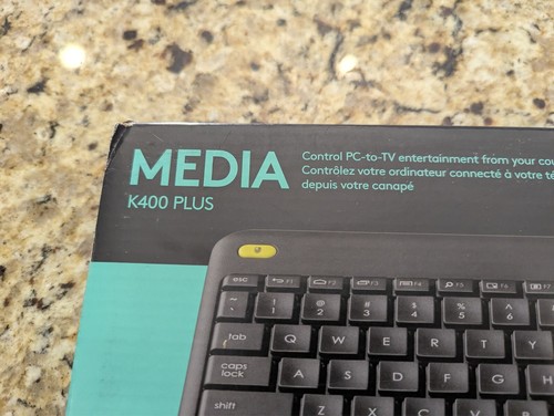 Logitech 920007119 Wireless Touch Keyboard K400 Plus, Black Media - Picture 3 of 11