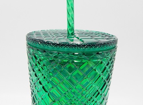 Vaso Starbucks Holiday 2021 Diamante Verde Esmeralda Joyas Vaso Frío Venti 24 oz - Imagen 11 de 12