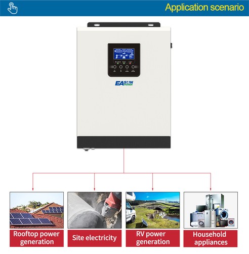 3KVA 2400W 230VAC Off Grid Invertor Pure Sine Wave Solar Charger Built in MPPT 4 - Picture 4 of 9