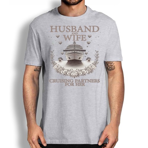 Cruise Vacation Couple Love T-shirt - Husband Wife Romantic Graphic Tee - Picture 5 of 13