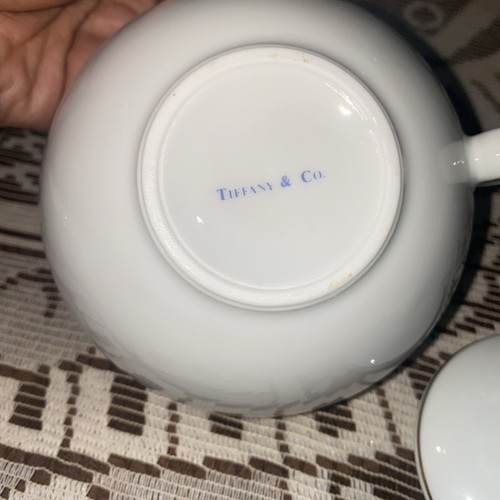 Rara tetera Tiffany & Co. en taza de té Lipton Calab 100 años aniversario de colección 1990 - Imagen 6 de 7