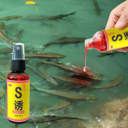 Natural Bait Scent Fish Attractants Freshwater Bass Fishing Lures Spray 60ml