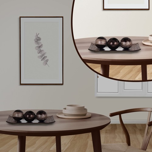 HomeRoots Tray and Orbs Balls | Centerpiece Table Decorations | Home Decor |D... - Picture 5 of 8