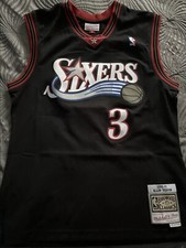 Allen Iverson Dark 3 Mitchell  Ness Swingman Philadelphia 76ers 1997-98 Jersey