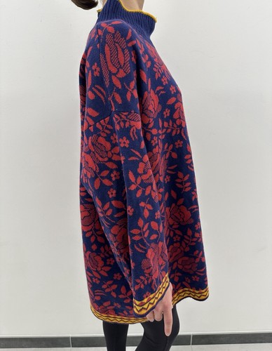 Gudrun Sjoden Cotton Wool Floral Oversized Long Sleeve Knit sweater Size XL - Picture 6 of 15