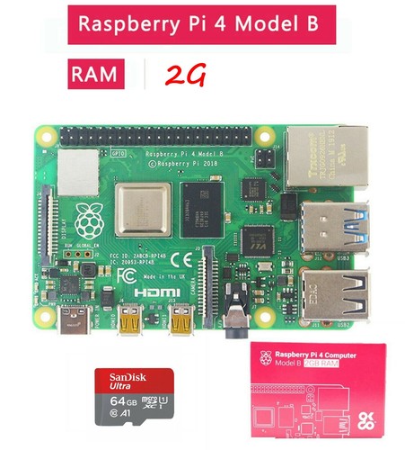 Raspberry Pi 4B Model B 2/4/8GB RAM DIY Kit Case Fan 64G SD Card Micro-SD HDMI - Picture 2 of 17