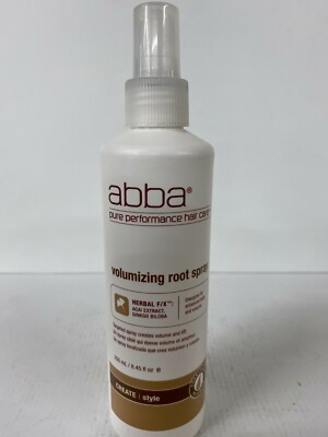 2 PACK Abba pure performance hair care Volumizing root spray 8.45 oz