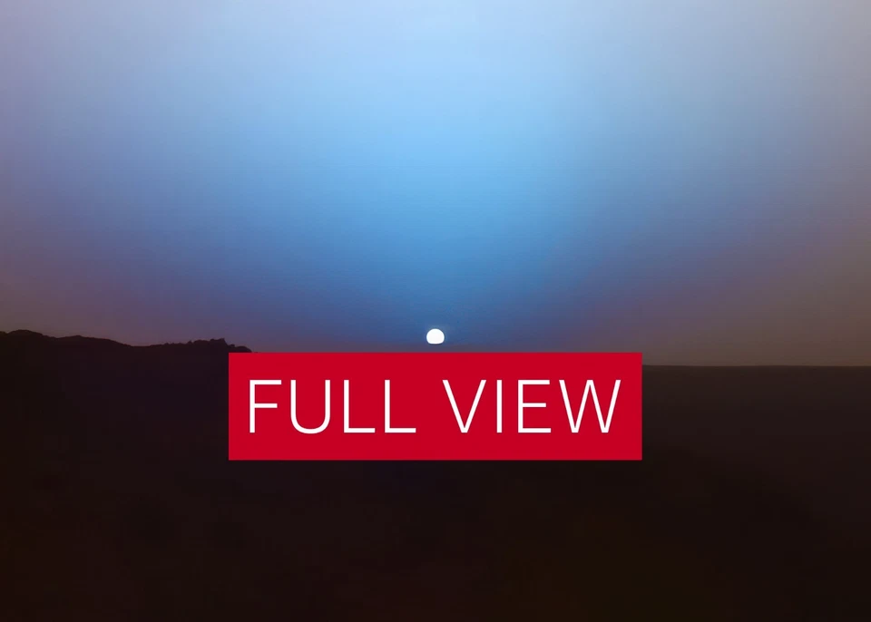 Mars Sunrise Poster, Blue tone — NASA Spirit Rover Photo (2005), space poster - Image 3 of 4