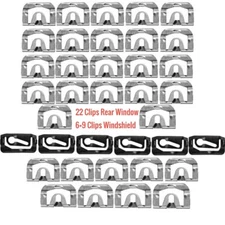 Front & Rear Windshield Molding Clips Camaro Firebird 67 68 69 Window Trim Clip